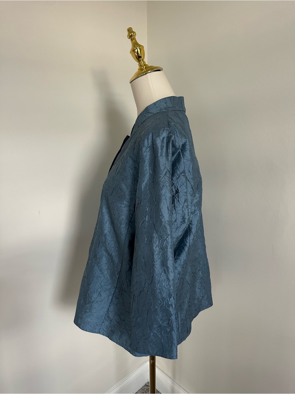 Eileen Fisher Textured Silk Blouse - Picture 5 of 6